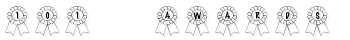 101! Awards Won font